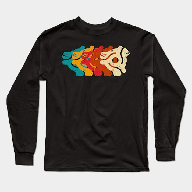 45 rpm adapter Long Sleeve T-Shirt by Lamink